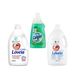   INGYENES SZÁLLÍTÁS - Lovela Baby folyékony mosószer színes és fehér ruhákhoz + Calgon fertőtlenítő vízlágyító gél