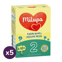   Milupa 2 tejalapú, anyatej-kiegészítő tápszer 6 hó+ (5x500 g)