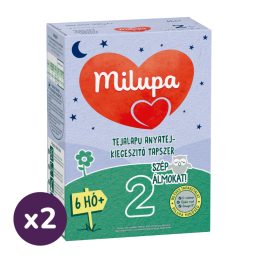   Milupa 2 Szép álmokat! tejalapú, anyatej-kiegészítő tápszer 6 hó+ (2x500 g)