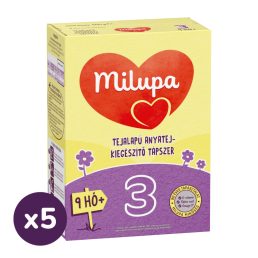   Milupa 3 tejalapú, anyatej-kiegészítő tápszer 9 hó+ (5x500 g)