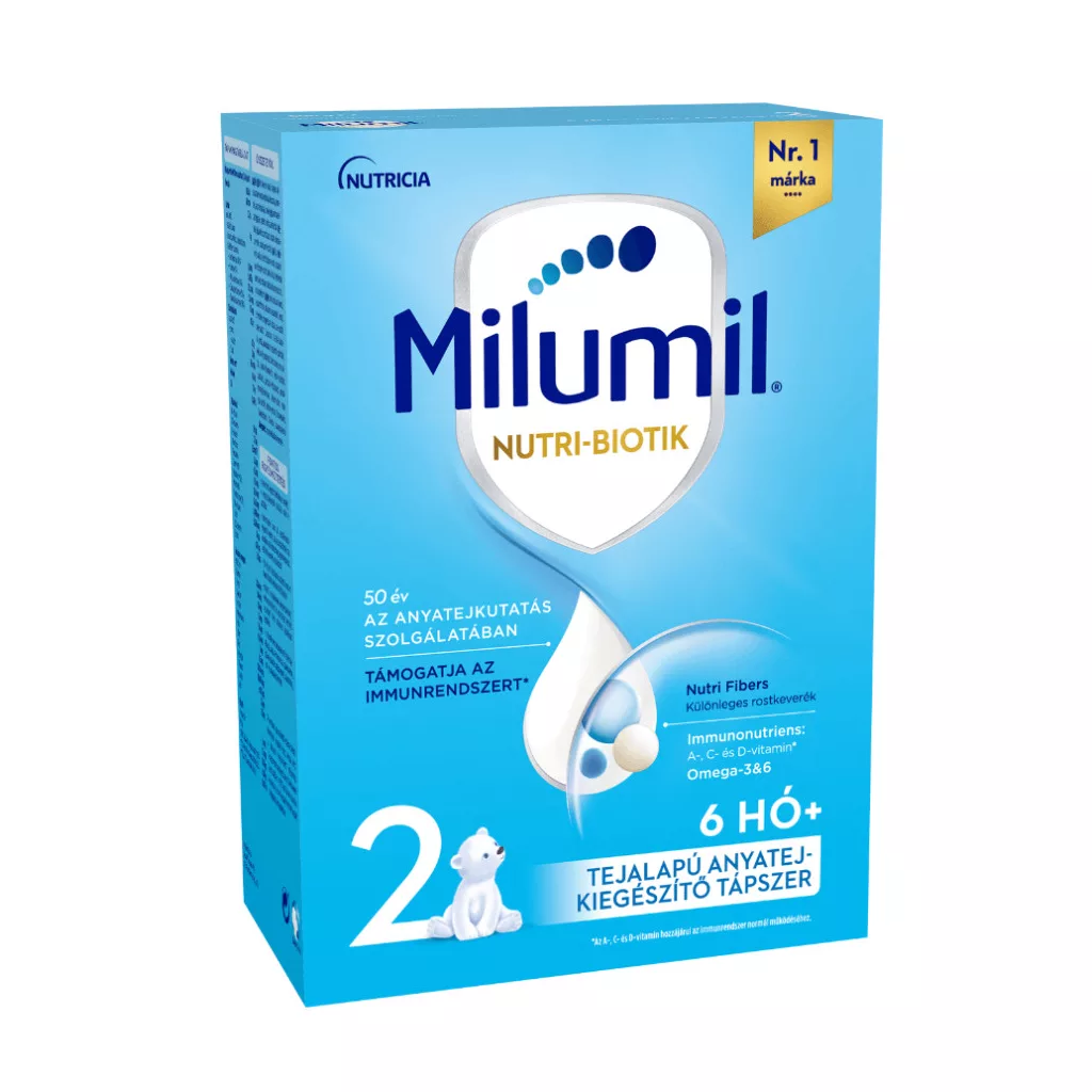 Milumil 2 anyatej-kiegészítő tápszer 6-12 hó (2x500 g)