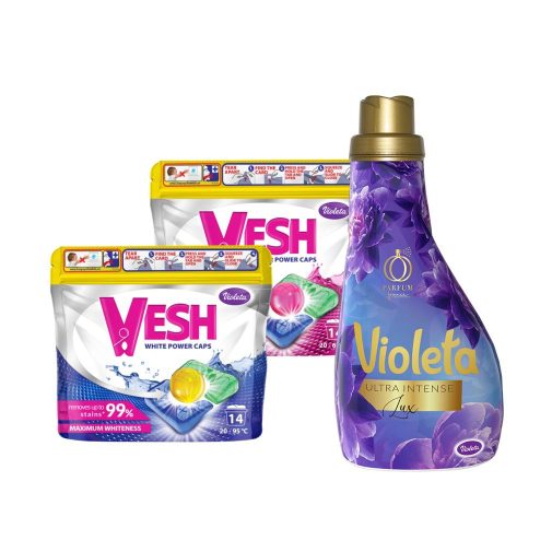 Violeta mosási csomag - mosókapszula + öblítő csomag