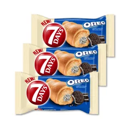   7Days Oreo vaníliakrémes és kekszes töltött croissant 3x60 g