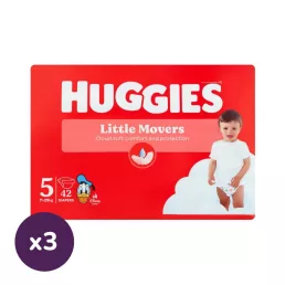 Huggies Little Movers nadrágpelenka 5, 11-25 kg, 126 db