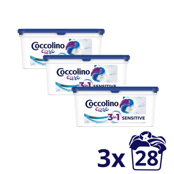 Coccolino Care Sensitive mosókapszula 3x28 db
