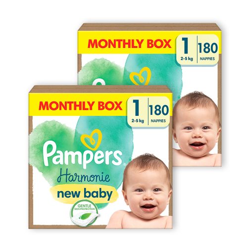 INGYENES SZÁLLÍTÁS - Pampers Harmonie pelenka 1, 2-5 kg, HAVI PELENKACSOMAG 360 db