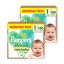 INGYENES SZÁLLÍTÁS - Pampers Harmonie pelenka 1, 2-5 kg, HAVI PELENKACSOMAG 360 db + ajándék New Baby törlőkendő