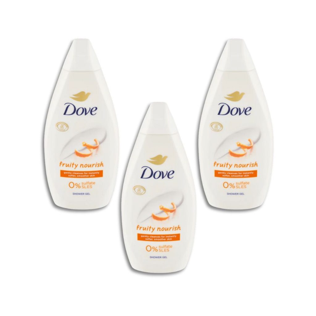Dove Fruity Nourish krémtusfürdő (3x450 ml)