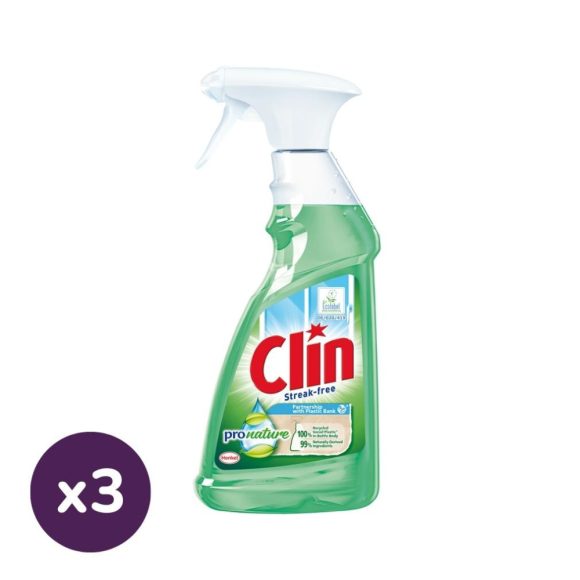 Clin ProNature ablaktisztító szórófejes (3x500 ml)