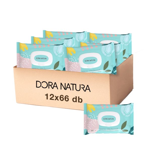 Dora Natura Nedves törlőkendő (12x66 lap)