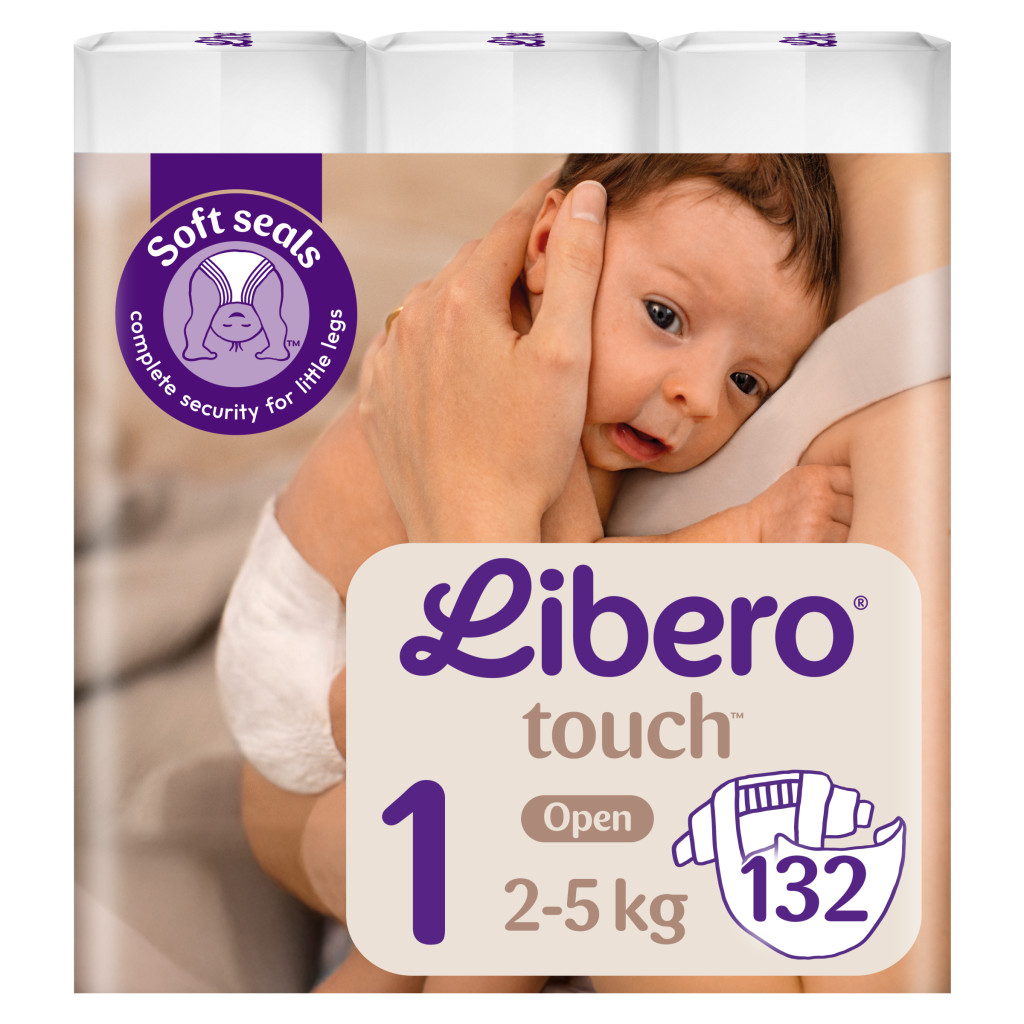 Libero Touch pelenka, Újszülött 1, 2-5 kg, HAVI PELENKACSOMAG 132 db