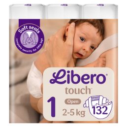   Libero Touch pelenka, Újszülött 1, 2-5 kg, HAVI PELENKACSOMAG 132 db