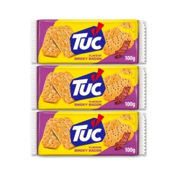 TUC bacon ízű sós keksz 3x100 g