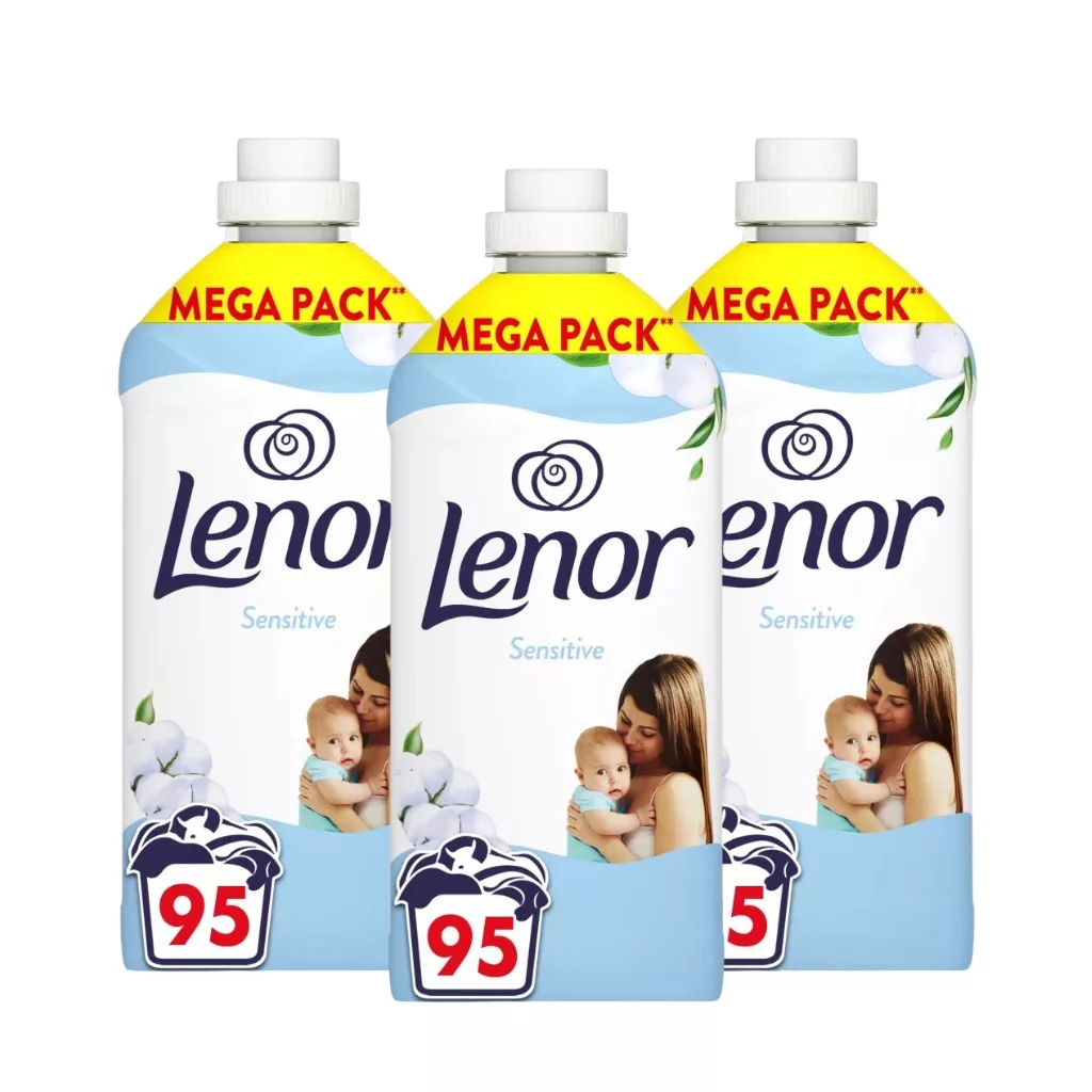 Lenor Sensitive öblítő 3x1995 ml (285 mosás)