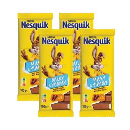   Nesquik Milky & Yummy tejes krémmel töltött tejcsokoládé (4x100 g)