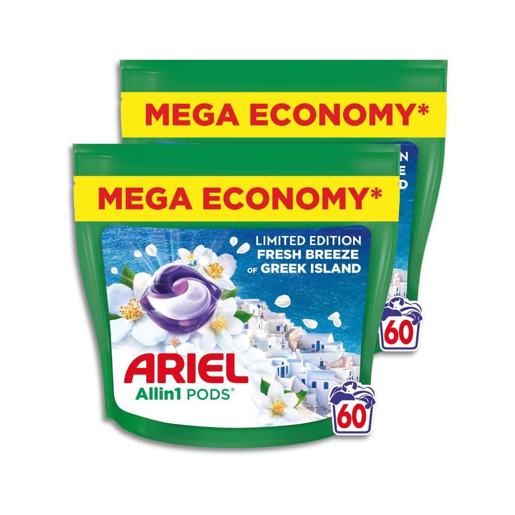INGYENES SZÁLLÍTÁS - Ariel Greek Island mosókapszula (2x60 db)