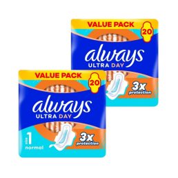   Always Ultra Day Normal egészségügyi szárnyas betét, 1-es méret (2x20 db)