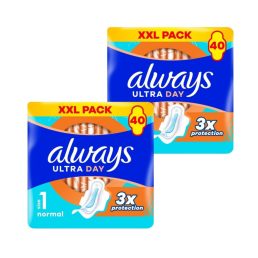   Always Ultra Day Normal egészségügyi szárnyas betét, 1-es méret (80 db)