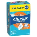 Always Ultra Day Normal egészségügyi szárnyas betét, 1-es méret (6x40 db)