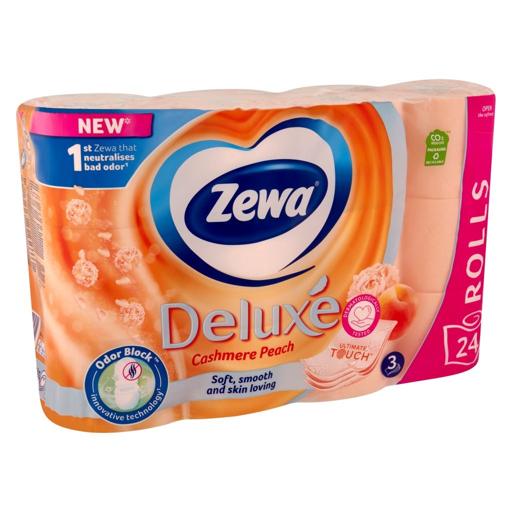 Zewa Deluxe Cashmere Peach 3 rétegű toalettpapír (3x24 tekercs)