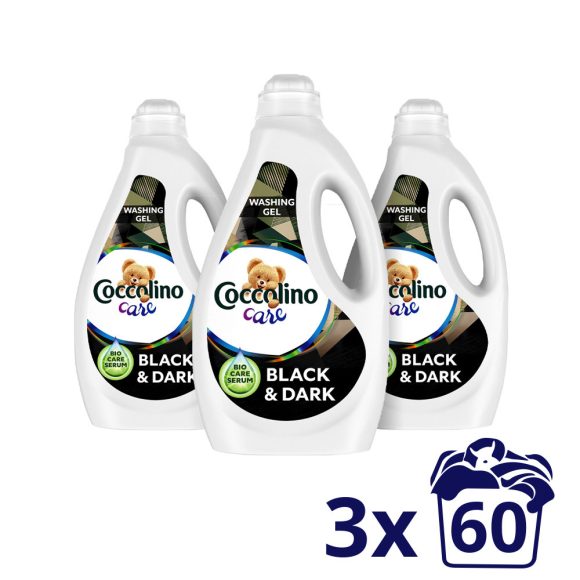 Coccolino Care Black mosógél fekete és sötét ruhákhoz 3x2,4 liter (180 mosás)