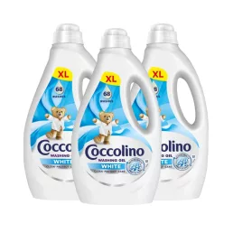 Coccolino Care Mosógél, white 3x2,72 liter (204 mosás)