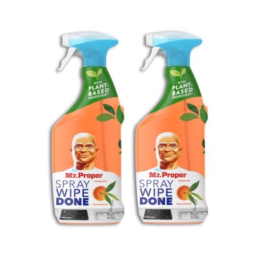 Mr. Proper Wipe Done Mandarin konyhai szórófejes tisztítószer (2x800 ml)