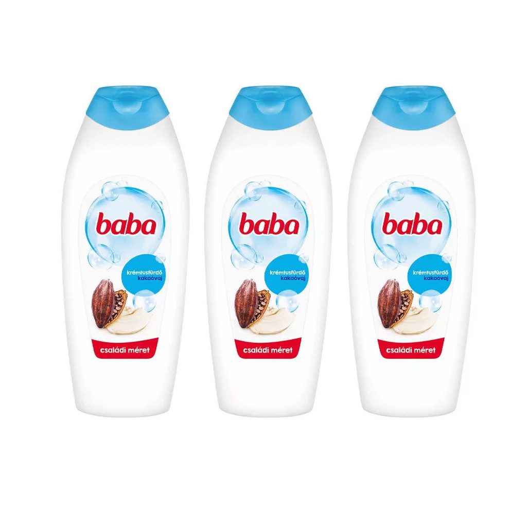 Baba tusfürdő kakaóvajjal 3x750 ml