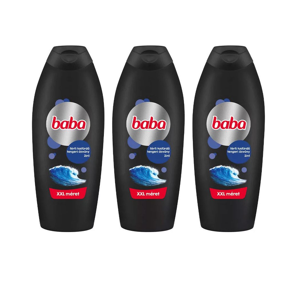 Baba férfi tusfürdő tengeri ásványokkal 3x750 ml