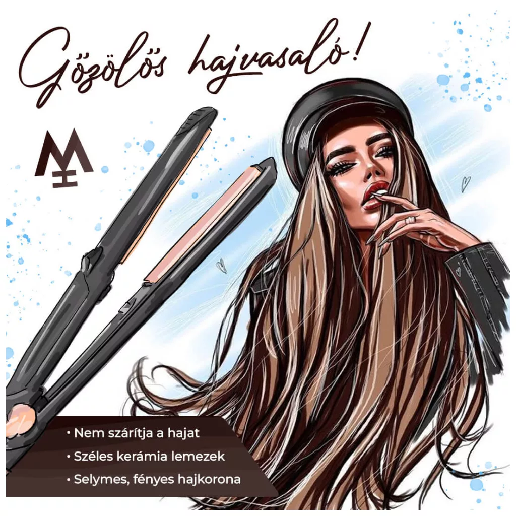 3 havi Magic Hair Gummies gumivitamin kúra + 1 db Magic Hair Iron gőzölős hajvasaló csomag
