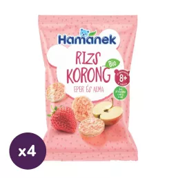Hamánek BIO rizskorong eper-alma (4x35 g)