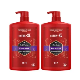   Old Spice Rockstar 3 az 1-ben tusfürdő és sampon (2x1000 ml)