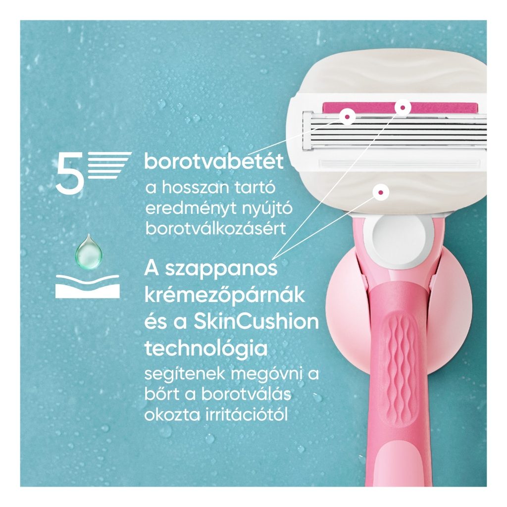 Gillette Venus ComfortGlide Miami női borotvabetét Sugarberry illattal (2x3 db)