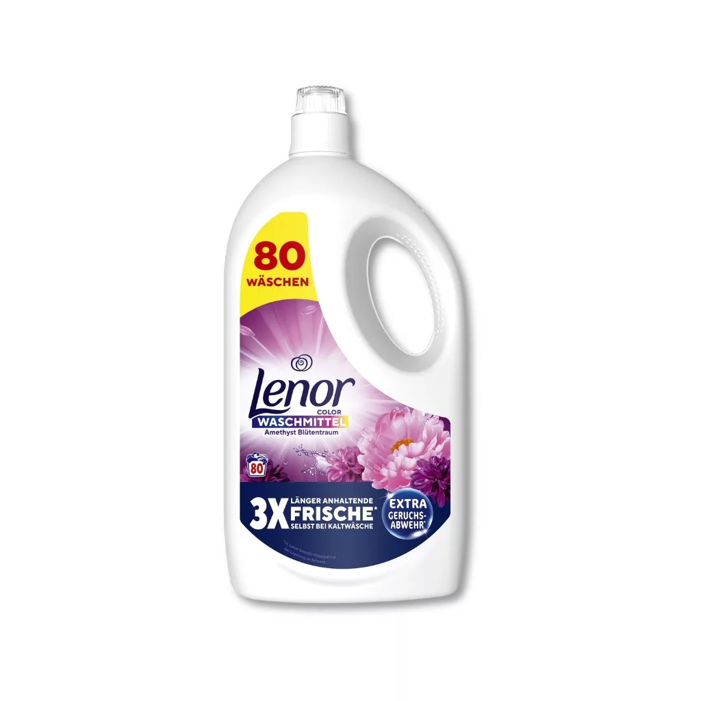 INGYENES SZÁLLÍTÁS - Lenor Amethyst Flower Bloom Color Folyékony Mosószer 3x3,6 liter (240 mosás)