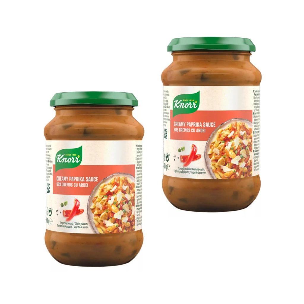 Knorr Üveges szósz Tejszínes paprikás (2x400 g)
