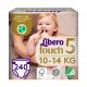 Libero Touch 5 pelenka, 10-14 kg, HAVI PELENKACSOMAG 240 db + ajándék toalettpapír