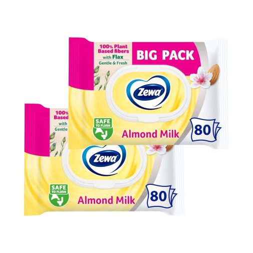 Zewa Almond Milk Bigpack nedves toalettpapír (2x80 db)