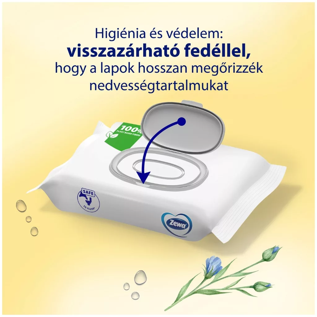 Zewa Almond Milk nedves toalettpapír (3x80 db)