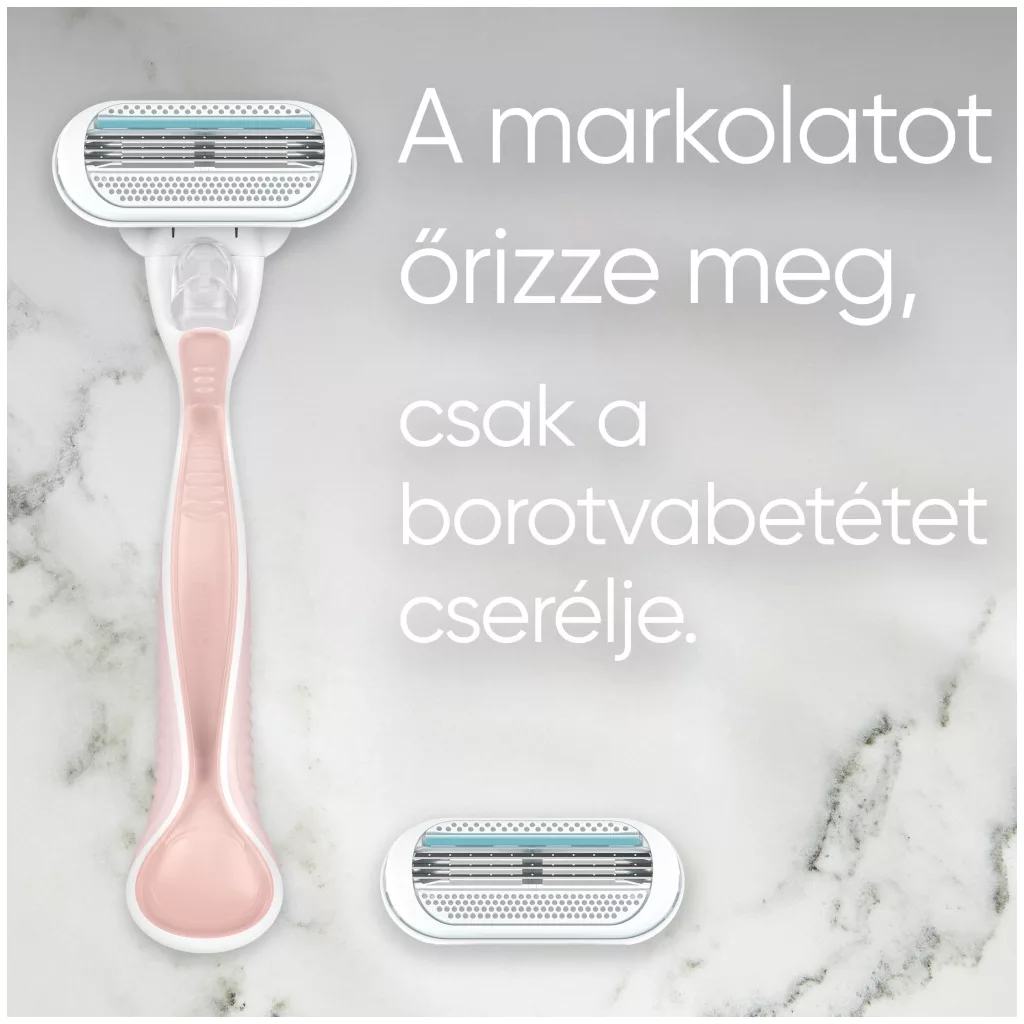 Gillette Venus Smooth Sensitive eldobható női borotva + 2db betét (2x2 db)