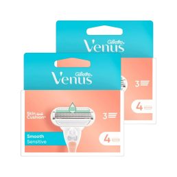   Gillette Venus Smooth Sensitive női borotvabetét/pótfej 3 pengés (2x4 db)