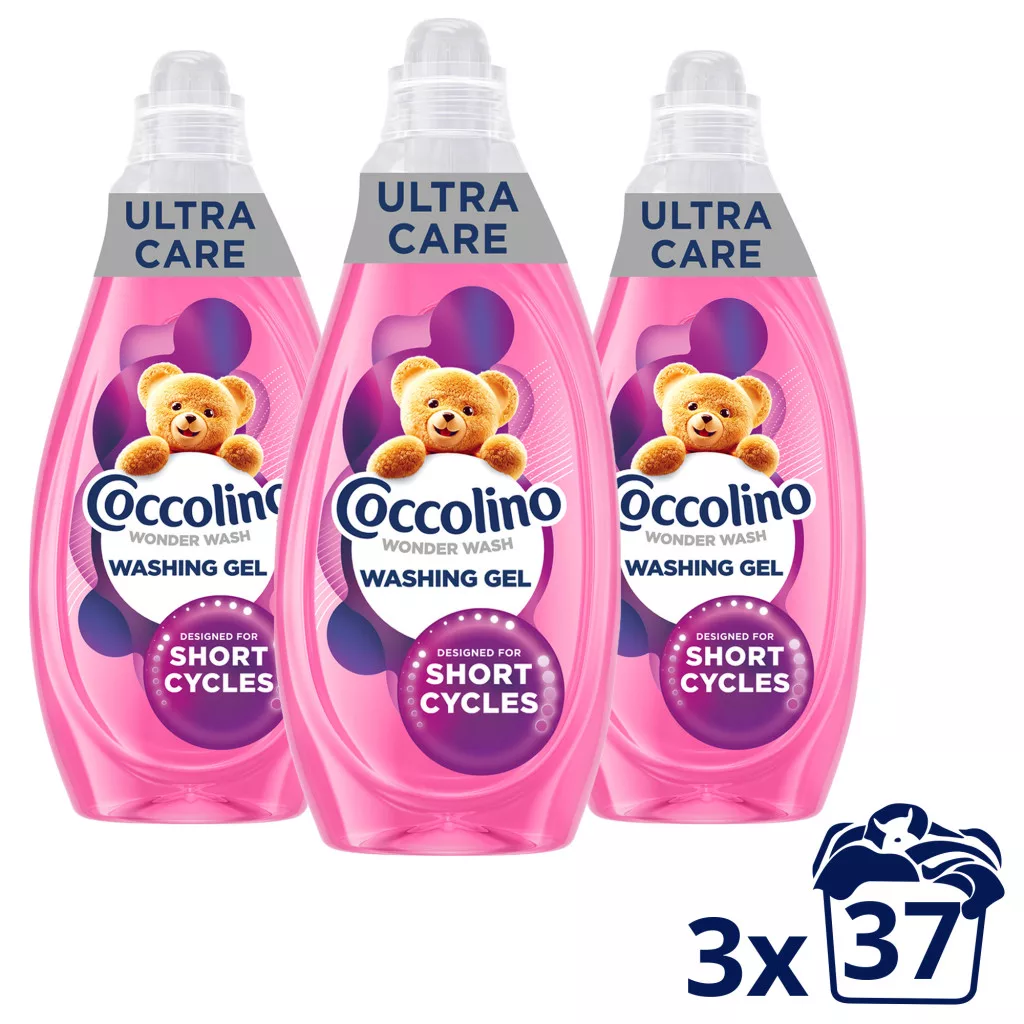 Coccolino Wonder Wash Ultra Care folyékony mosószer 37 mosás (3x1480 ml)