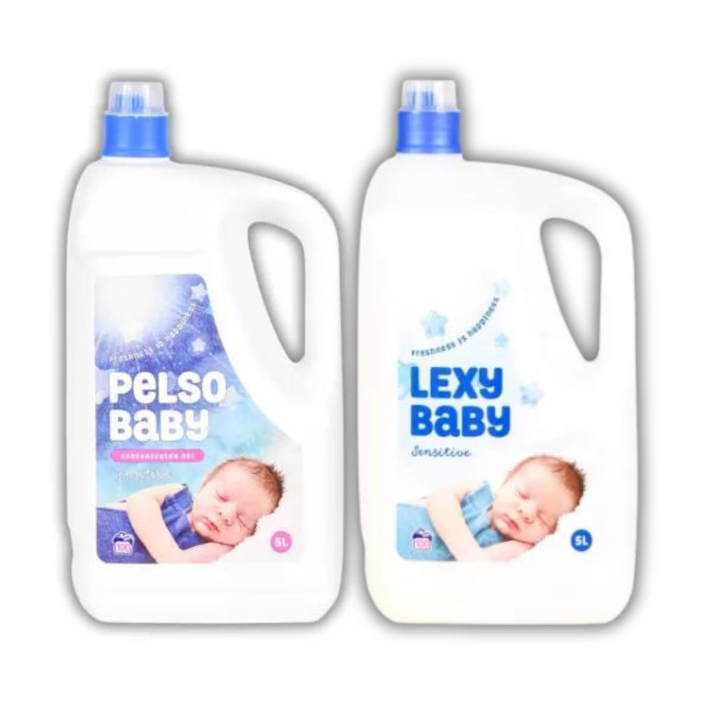 PELSO BABY Sensitive mosógél (5 liter) + LEXY BABY Sensitive öblítő koncentrátum (5 liter)