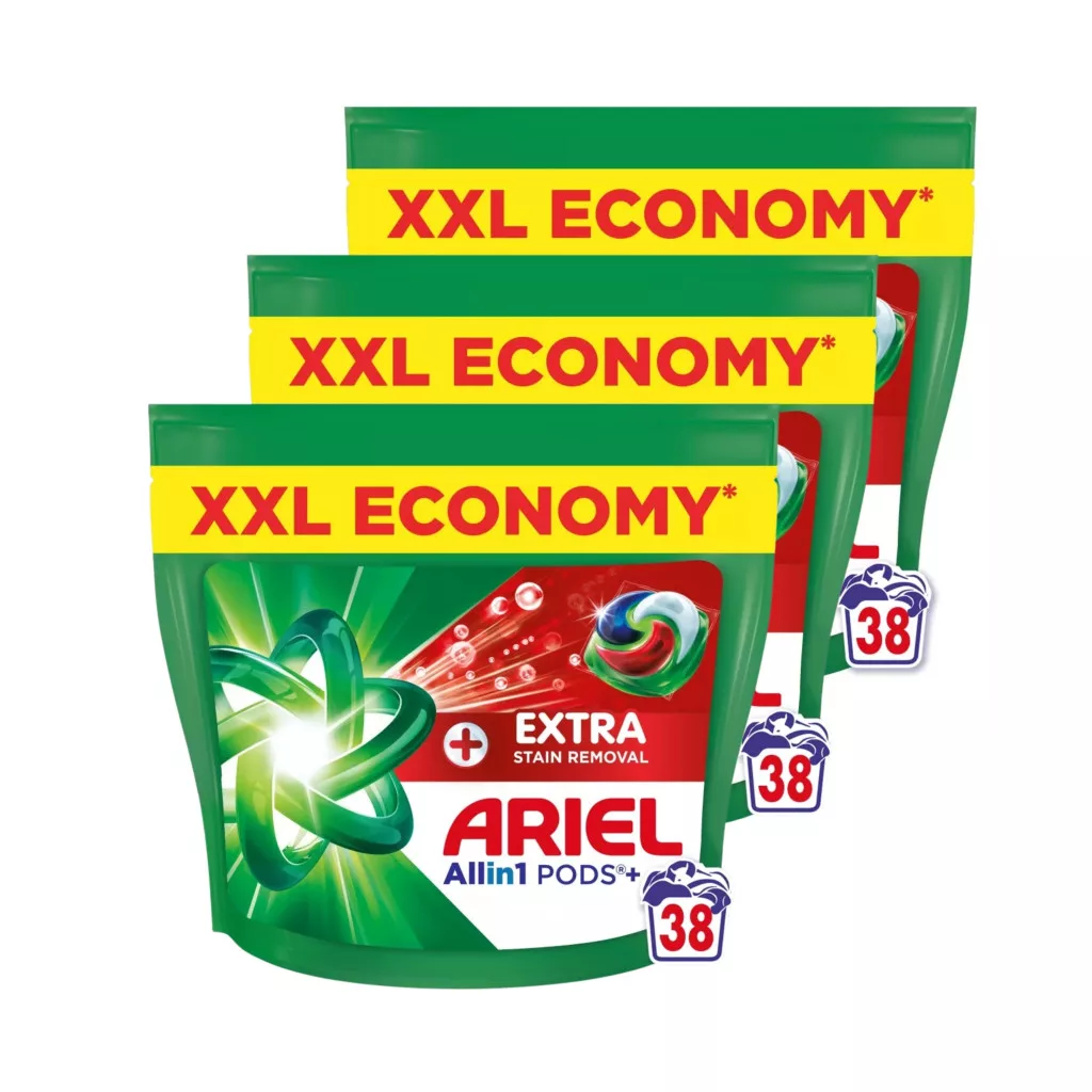 Ariel Extra Hygiene mosókapszula (3x38 db)