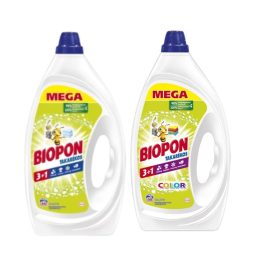   Biopon mosógél 3,96 liter (88 mosás) + Biopon Color mosógél 3,96 liter (88 mosás)