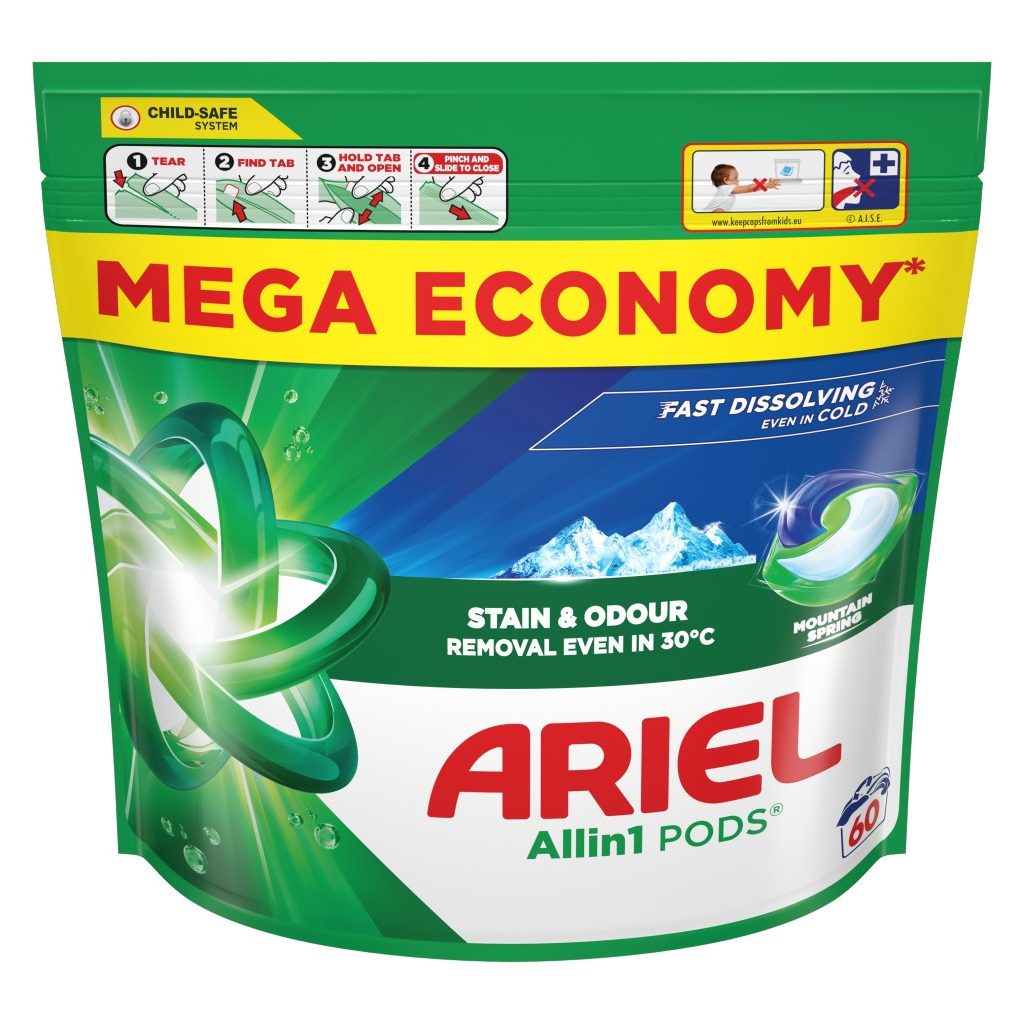 Ariel Mountain Spring mosókapszula (2x60 db)