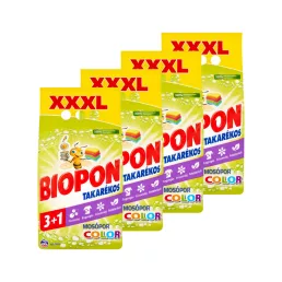 Biopon Color 3+1 mosópor 4x3,96 kg (264 mosás)