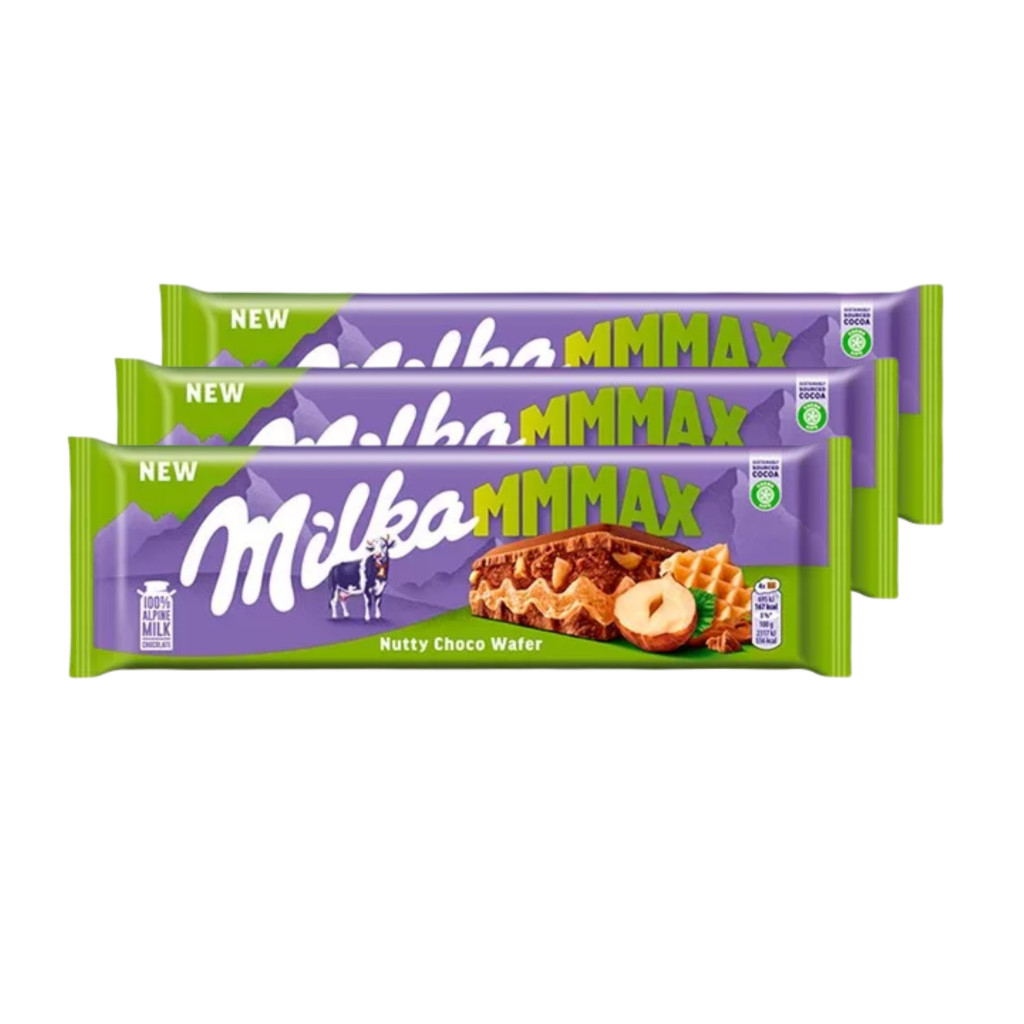 Milka MMMax nutty-choco ostyás táblás csokoládé (3x270 g)