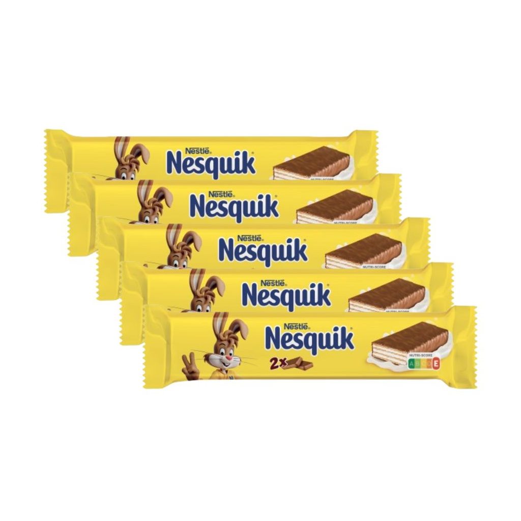 Nesquik tejcsokoládéval mártott tejes krémmel töltött ostya (5x26 g)