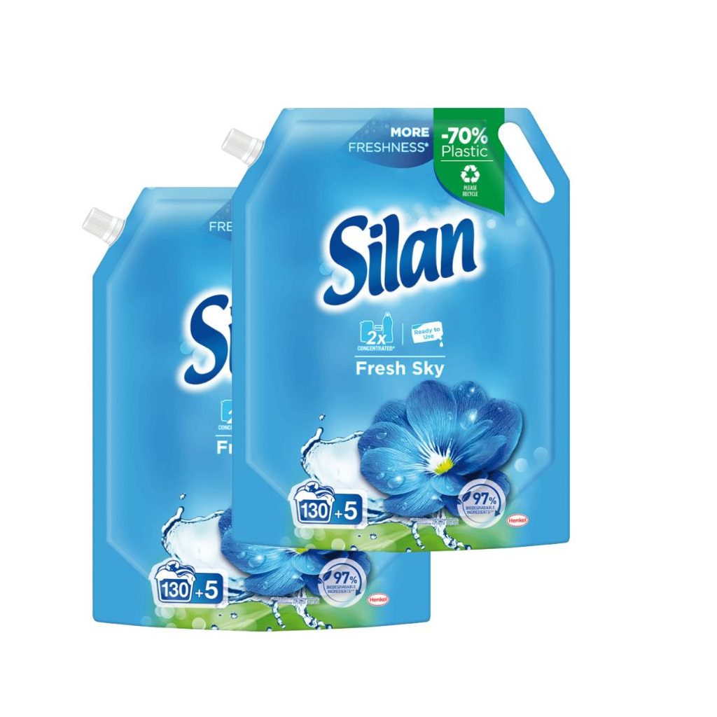 Silan Doypack Fresh sky koncentrált öblítő 2x1485 ml (270 mosás)