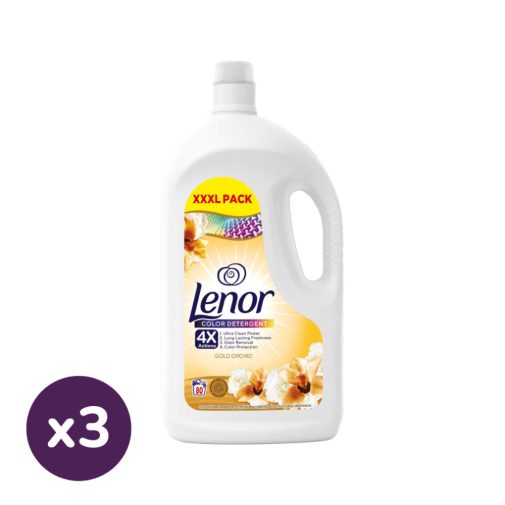 Lenor Vanilla Orchid & Golden Amber folyékony mosószer 3x4 liter (240 mosás)